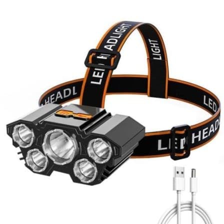 Illuminate Your Adventures with the Freefall Safety 5LED Rechargeable Headlight – Your Essential Companion for Outdoor Activities!