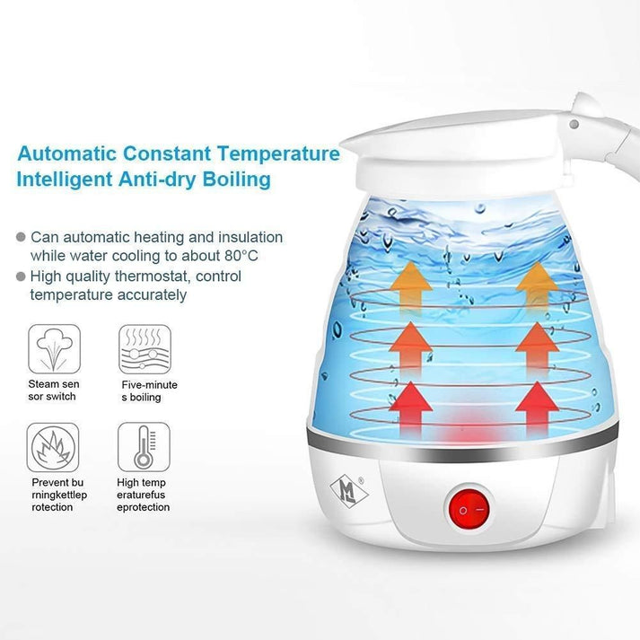 Urbantruck Electric Kettle - Silicone Foldable Electric Water Kettle ( 600 ml )