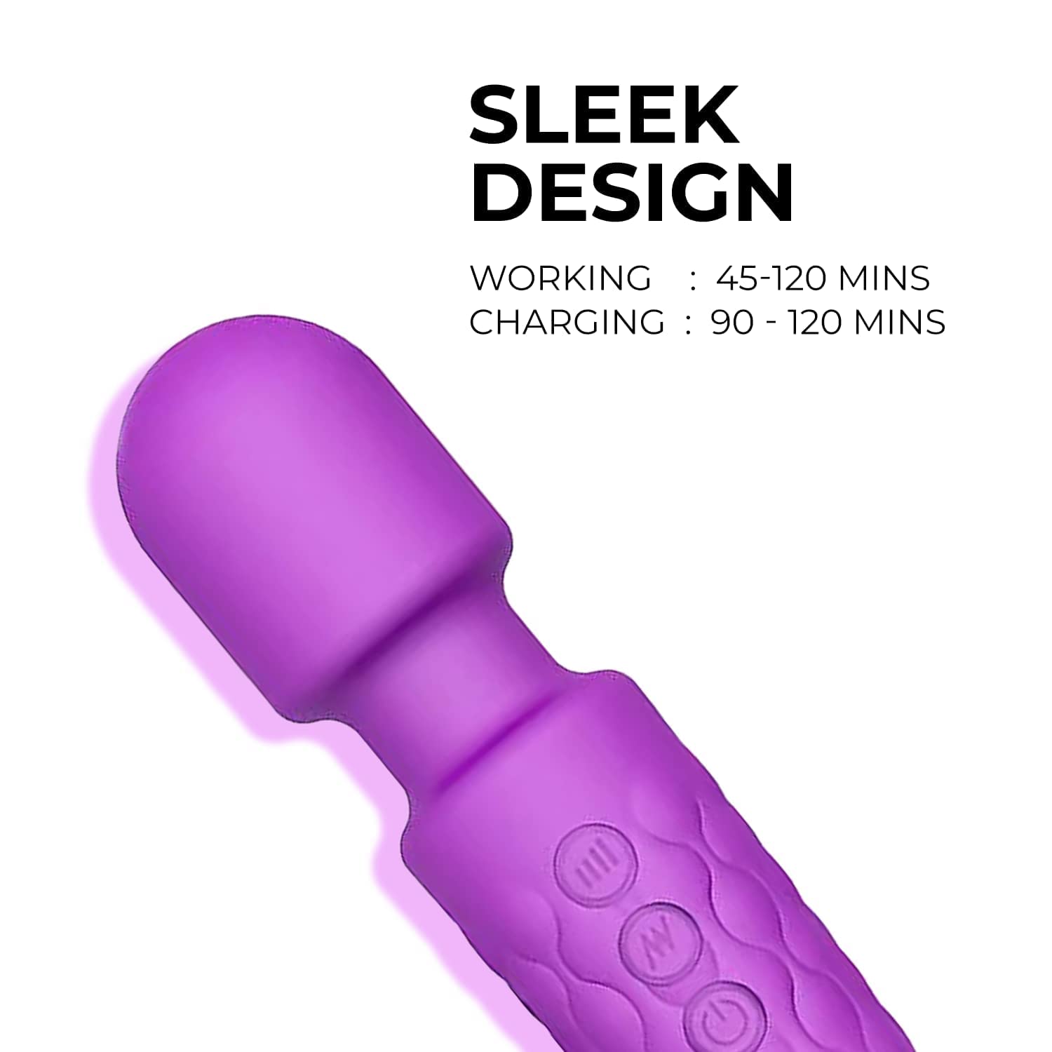 Indulge in Blissful Relaxation with Our Waterproof Rechargeable Personal Body Massager - 20 Vibration Modes, 8 Speed Patterns for Ultimate Pain Relief