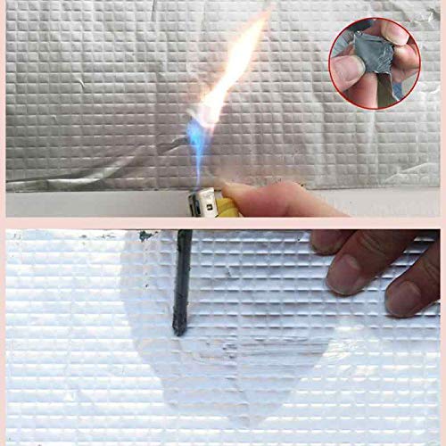 Waterproof Aluminium Rubber Tape for Leakage Repair, Hot & Cold Temperature Aluminium Foil Tape, Perfect for Sealing Roof & Water Leakage (5 Mtr) 5x5
