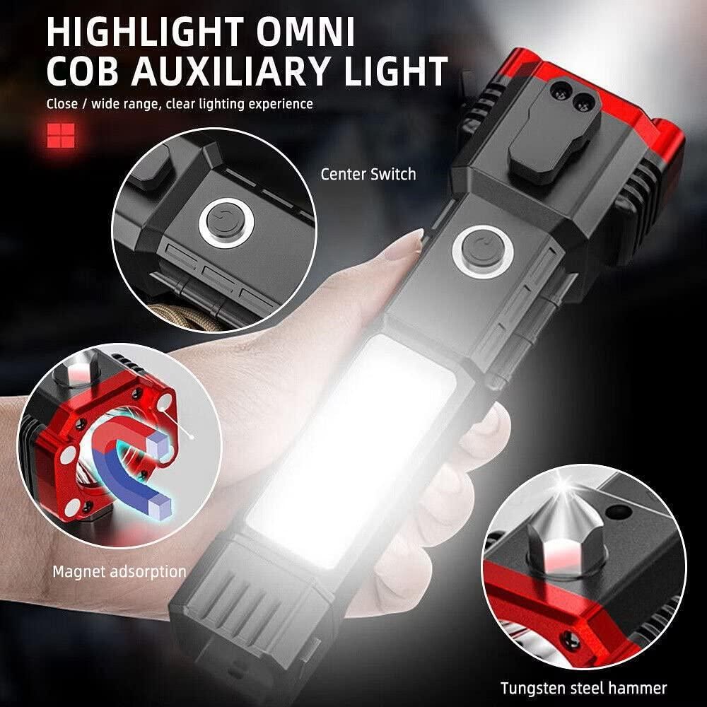 GuardianBeam Pro: Rechargeable Torch Flashlight with Emergency Rescue Features (4.8 ⭐⭐⭐⭐⭐ 13,216 REVIEWS)