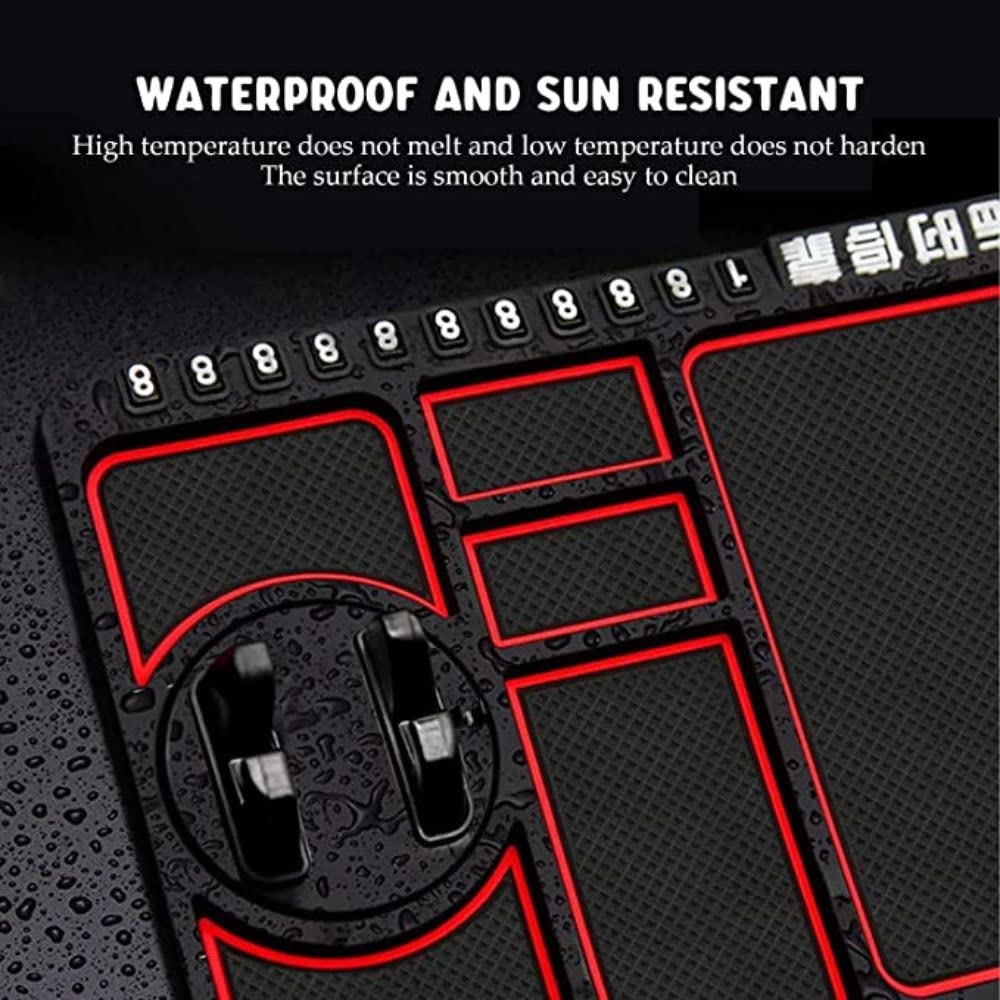 Universal Non-Slip Car Dashboard Mat & Phone Holder - Secure Grip for Smartphone, GPS, and More!