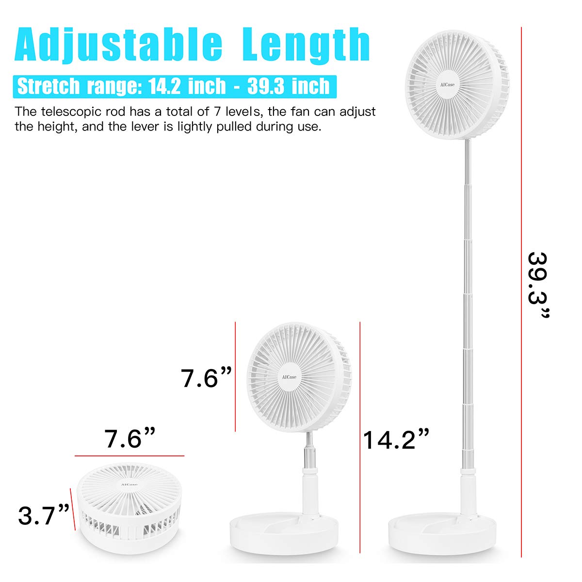 Foldable Rechargeable High Speed Fan