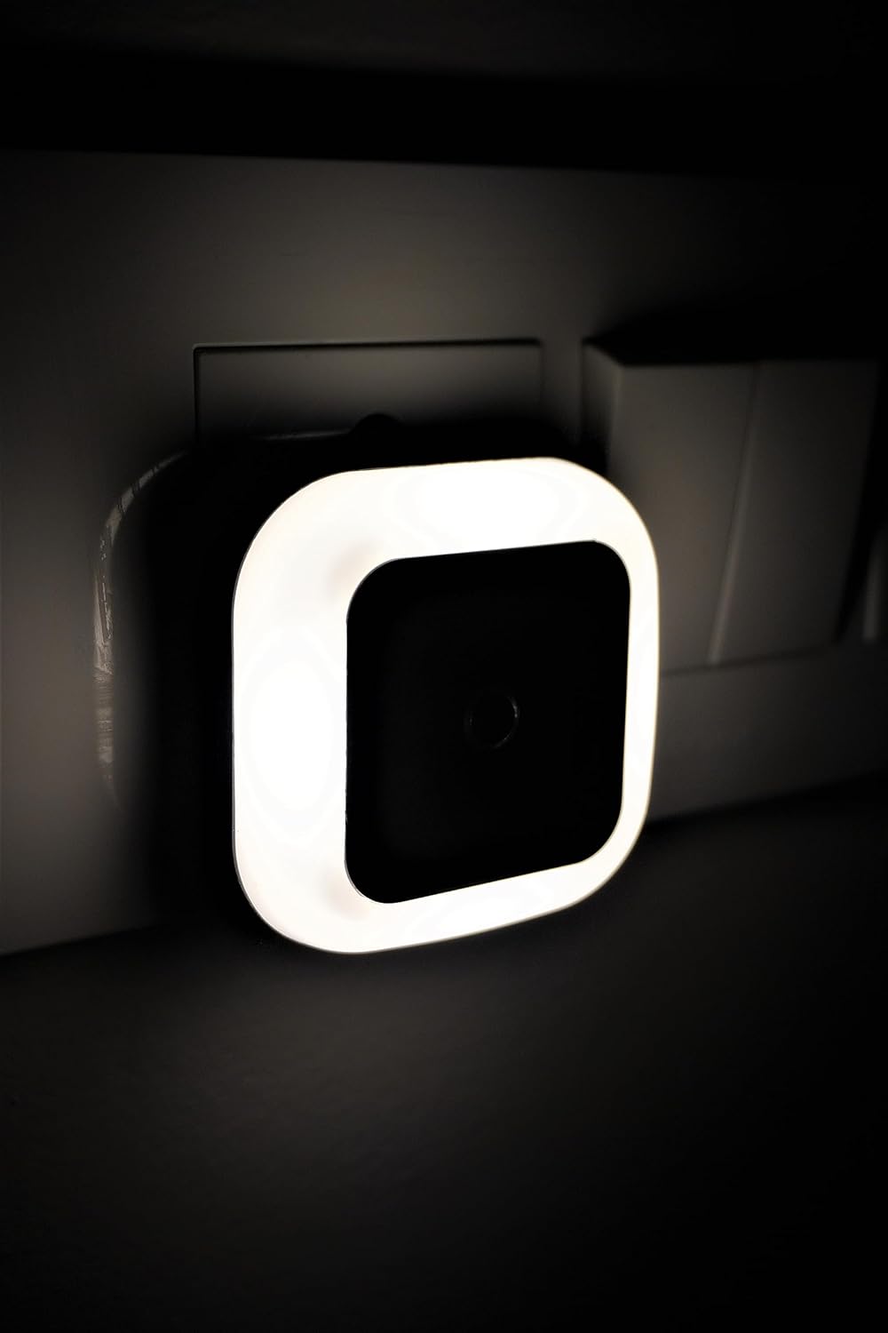 GlowEase LED Plug-In Smart Night Lamp with Automatic Sensor - Whiskey White