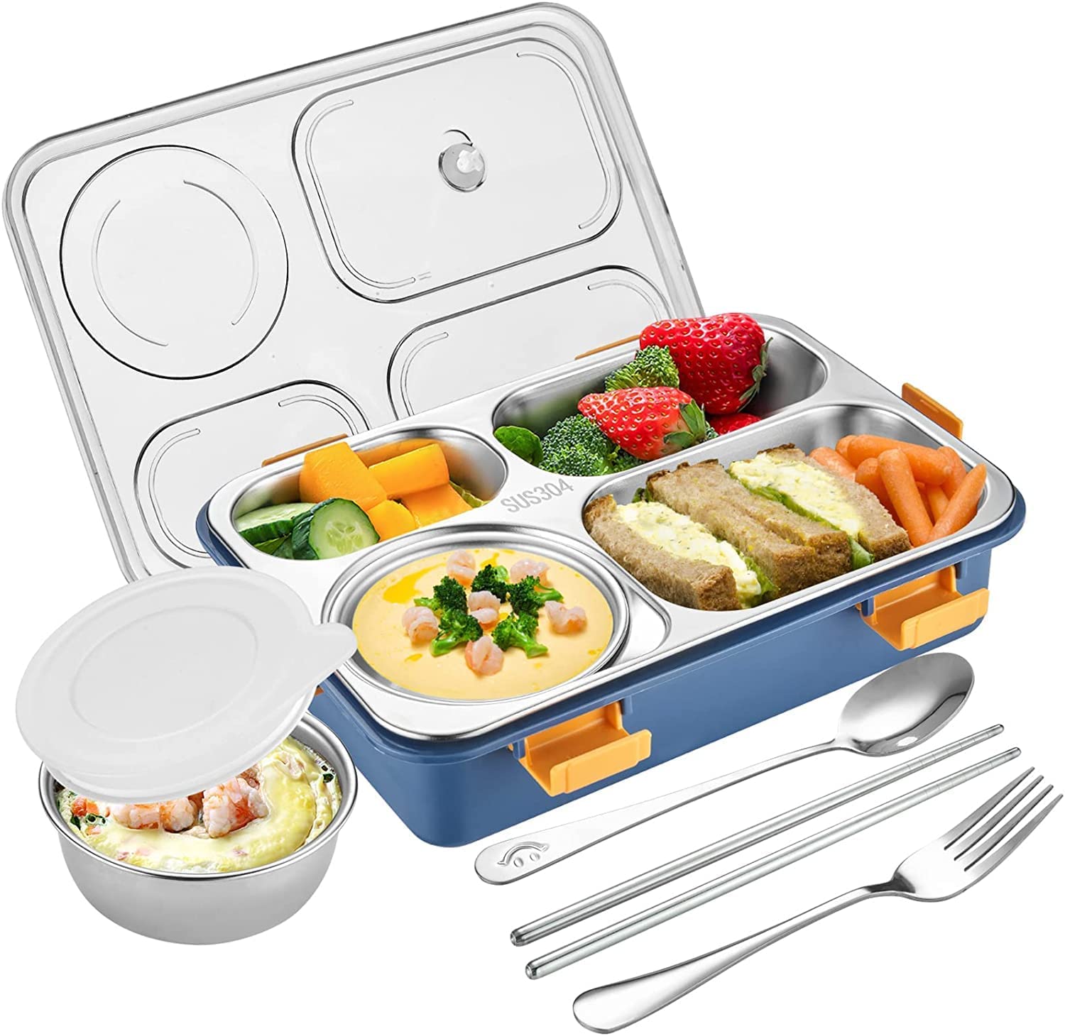 Multi-Compartment Lunch Box - Perfect for Adults and Kids!