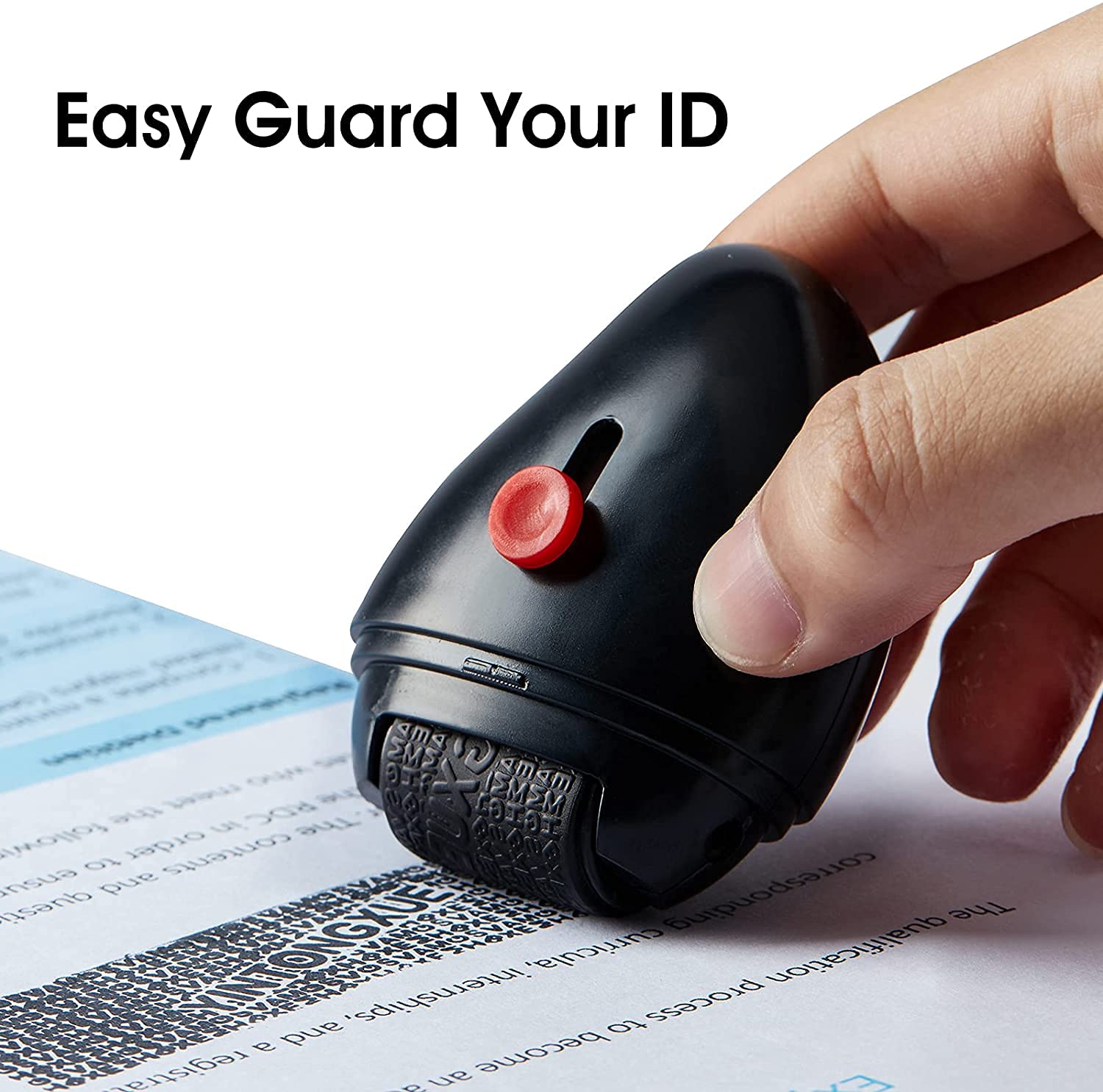 SecureSwipe Identity Protection Roller Stamp - Guard Your Confidential Information with Ease